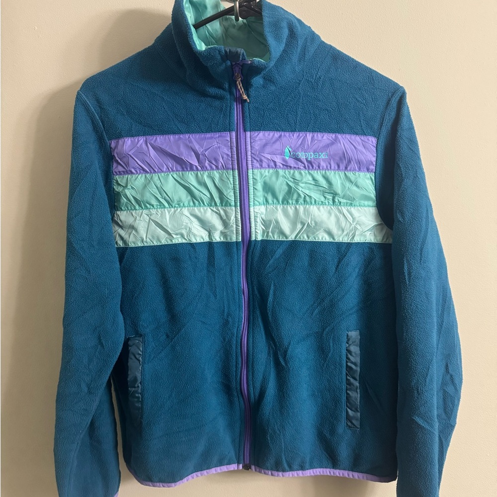 Cotopaxi Teal and Lavender zip up